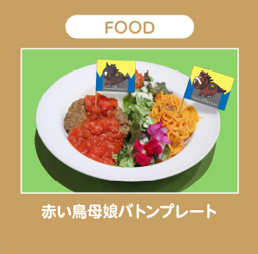 アパパネ・アカイトリノムスメ：赤い鳥娘バトンプレート